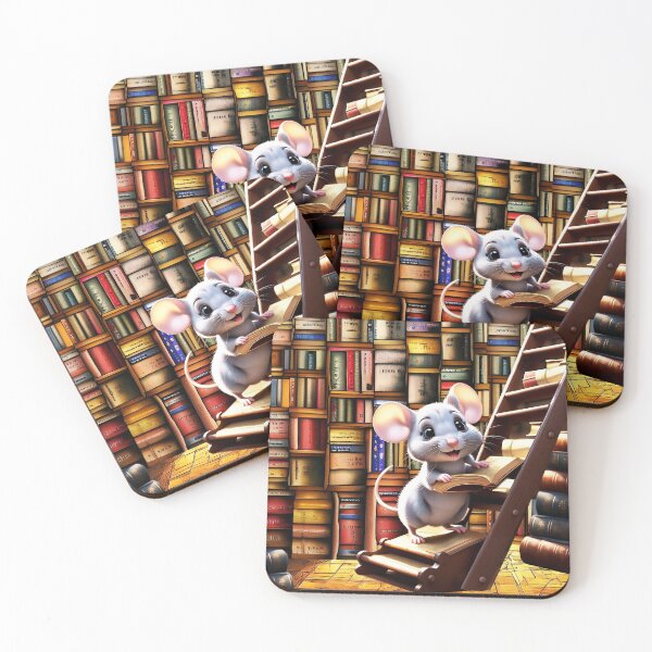Item preview, BOOKISH MOUSE IN THE HOUSE designed and sold by Tammera.