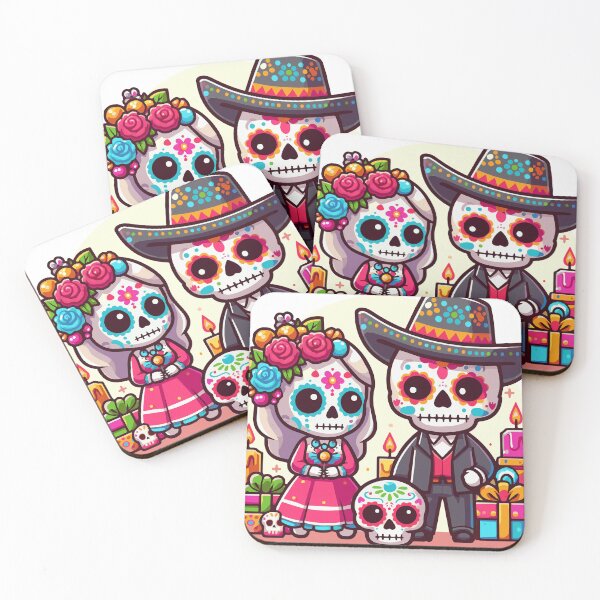 Item preview, Pareja Catrina: Charming Kawaii-Style Celebration of Mexico's Iconic Catrinas designed and sold by Edgar Ramirez.