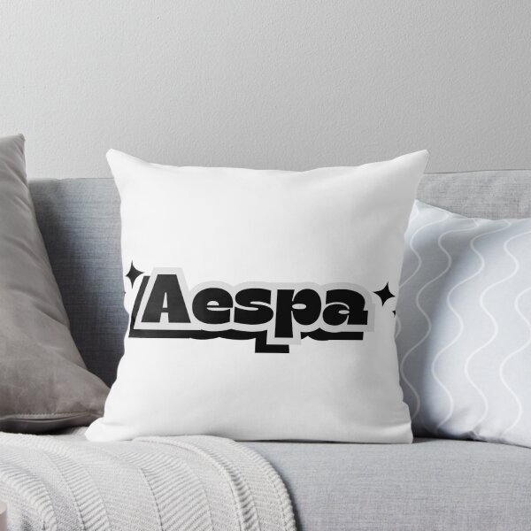 Item preview, Aespa Group Black And White Sparkle Y2K Preppy Typography Design designed and sold by HELL0WBELLO.