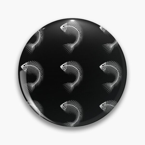 Item preview, Curved Abstract Fishbone, Black / No Background, Small Pattern designed and sold by GaborSkeleton.