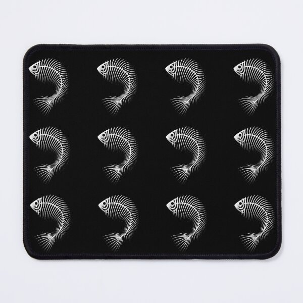 Item preview, Curved Abstract Fishbone, Black / No Background, Small Pattern designed and sold by GaborSkeleton.