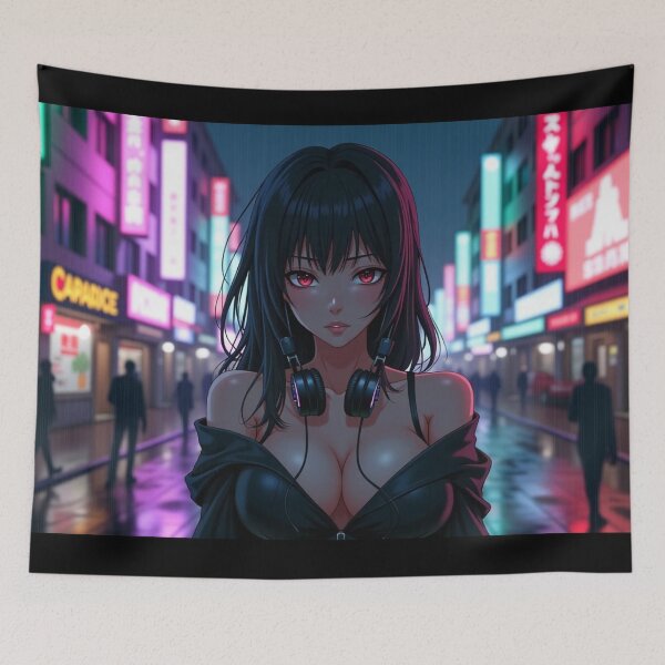 Item preview, Phonk Beats and Cyberpunk Streets Girl designed and sold by brendanre.