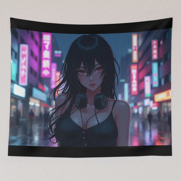 Item preview, Phonk Beats and Cyberpunk Streets Girl designed and sold by brendanre.