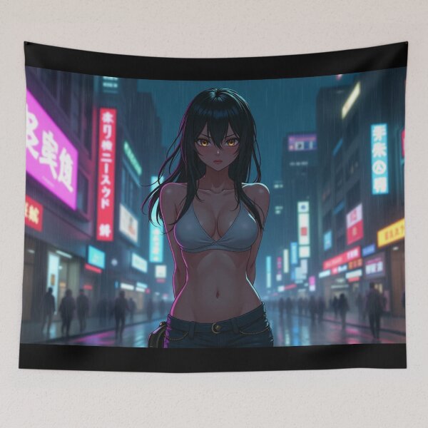Item preview, Phonk Beats and Cyberpunk Streets Girl designed and sold by brendanre.