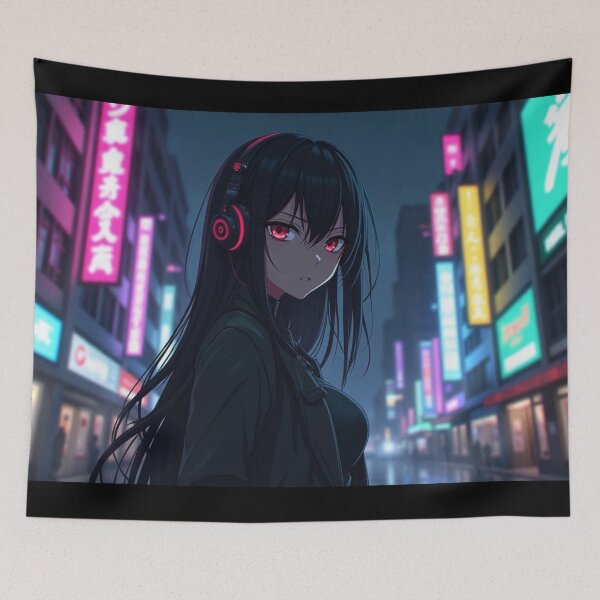 Item preview, Phonk Beats and Cyberpunk Streets Girl designed and sold by brendanre.