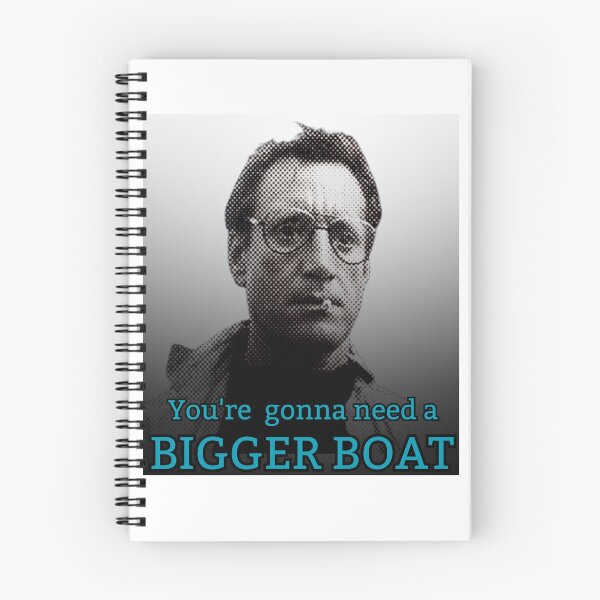 Item preview, You're gonna need a bigger boat! Blue / Grey designed and sold by TheRubberOnion.