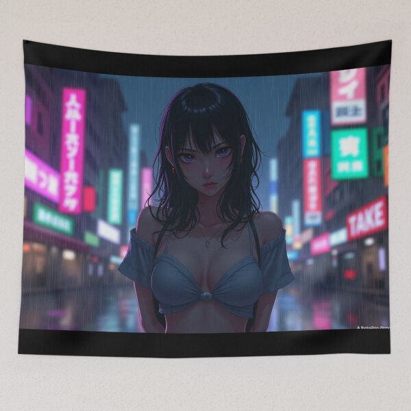 Item preview, Phonk Beats and Cyberpunk Streets Girl designed and sold by brendanre.