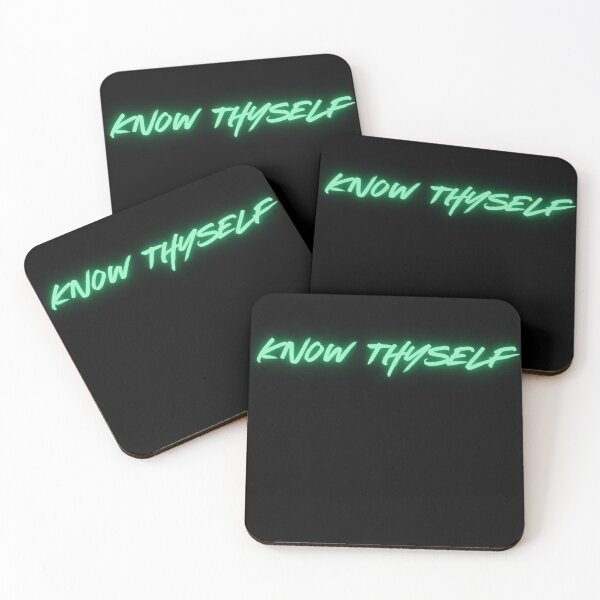 Item preview, Know Thyself Marvelous Superhero Inspirational Text Mantra Green designed and sold by Melan Designs.