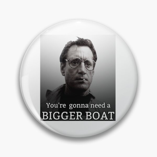 Item preview, You're gonna need a bigger boat! White/ Grey designed and sold by TheRubberOnion.