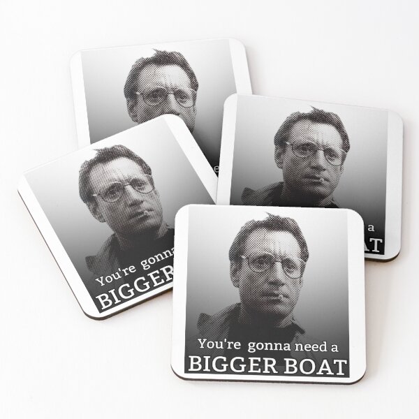 Item preview, You're gonna need a bigger boat! White/ Grey designed and sold by TheRubberOnion.