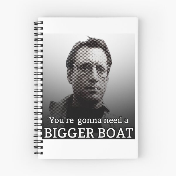 Item preview, You're gonna need a bigger boat! White/ Grey designed and sold by TheRubberOnion.