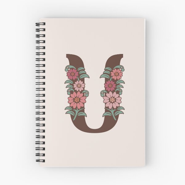Item preview, Floral U Monogram designed and sold by DonnaRaquel.