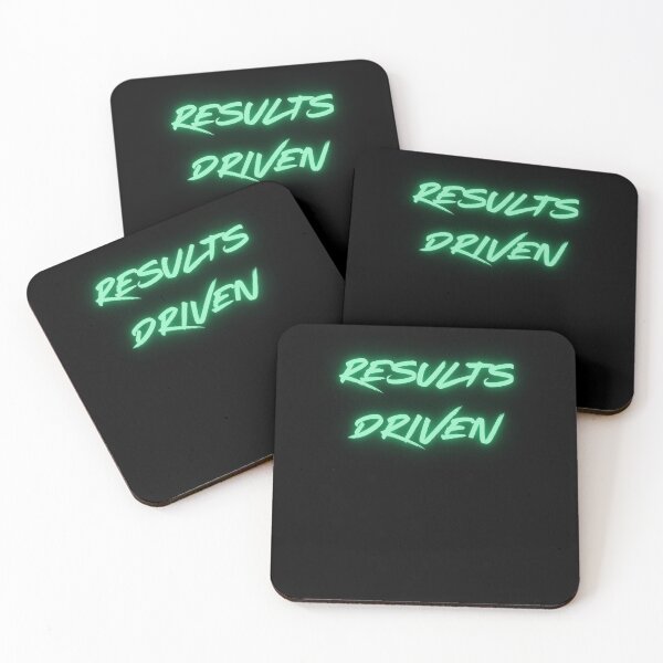 Item preview, Results Driven Marvelous Superhero Inspirational Text Mantra Green designed and sold by Melan Designs.