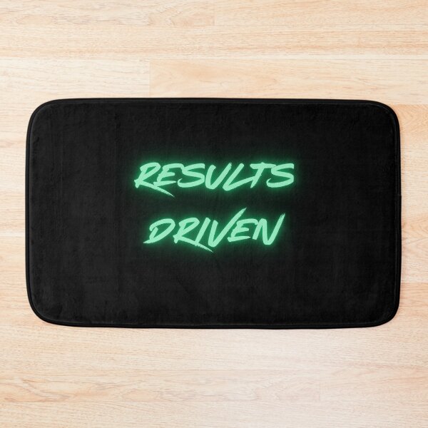 Item preview, Results Driven Marvelous Superhero Inspirational Text Mantra Green designed and sold by Melan Designs.