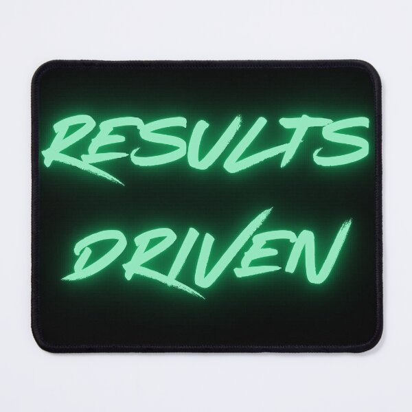 Item preview, Results Driven Marvelous Superhero Inspirational Text Mantra Green designed and sold by Melan Designs.