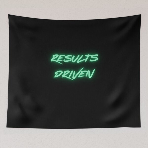 Item preview, Results Driven Marvelous Superhero Inspirational Text Mantra Green designed and sold by Melan Designs.
