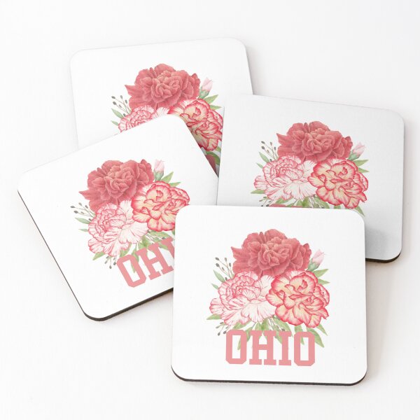 Artikelvorschau, Ohio State Flower Nelken-Klassiker-T-Shirt Sticker entworfen und verkauft von ThinkNature!.