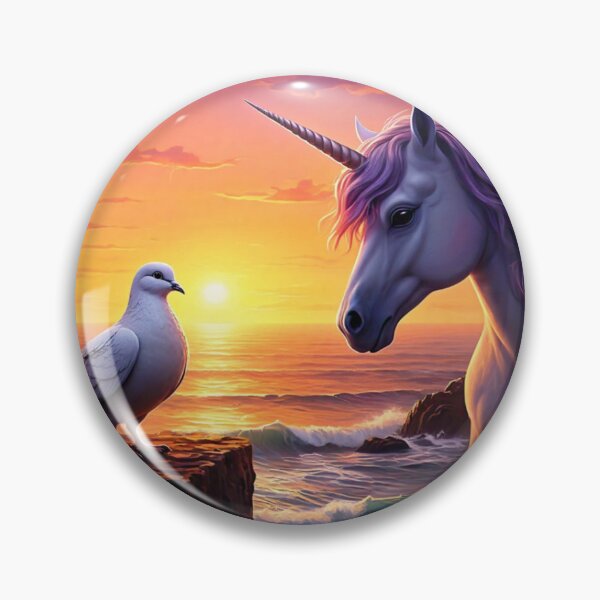 Item preview, Unicorn Lovely Dove Dawn designed and sold by NettaArts.