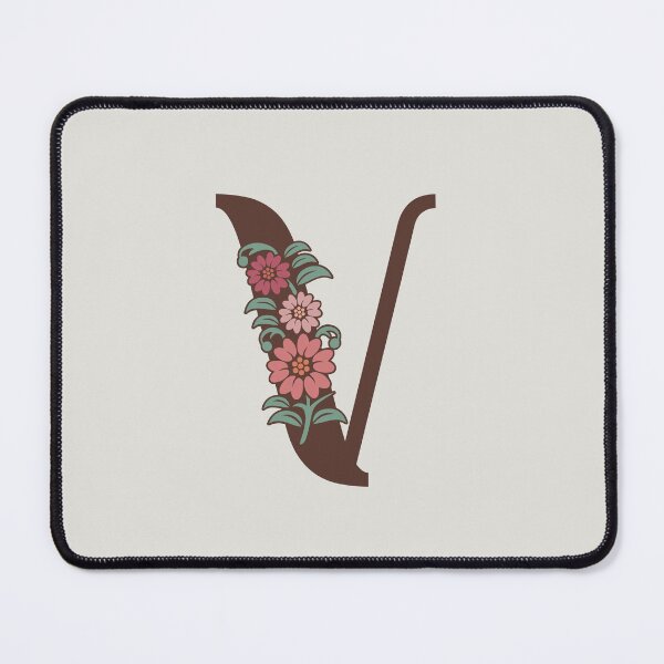 Item preview, Floral V Monogram designed and sold by DonnaRaquel.