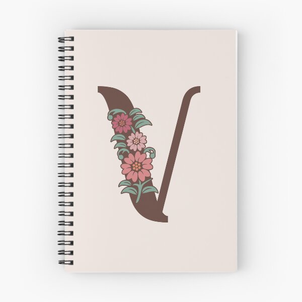 Item preview, Floral V Monogram designed and sold by DonnaRaquel.