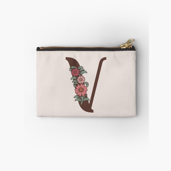 Item preview, Floral V Monogram designed and sold by DonnaRaquel.