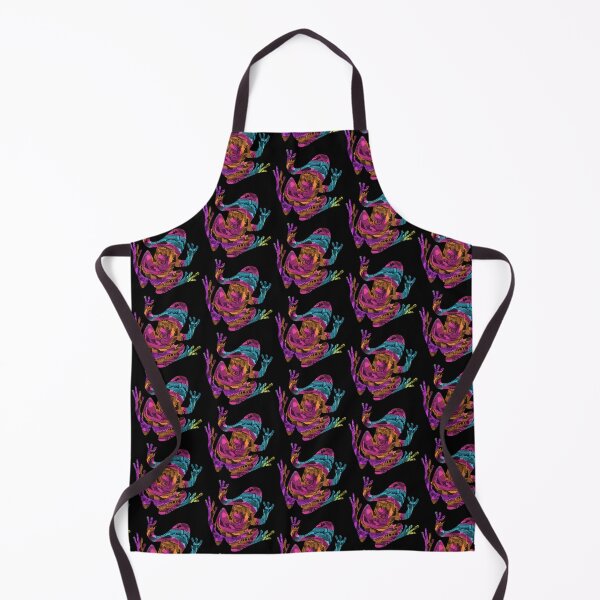 Item preview, Rainbow Tie Dye Zentangle Psychedelic Frog, Small Sized Single and Repeating Pattern, Choose Your Own Background designed and sold by Nicolette Olivier.