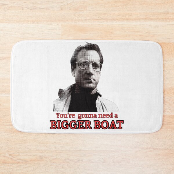 Item preview, You're gonna need a bigger boat! Red / Grey designed and sold by TheRubberOnion.