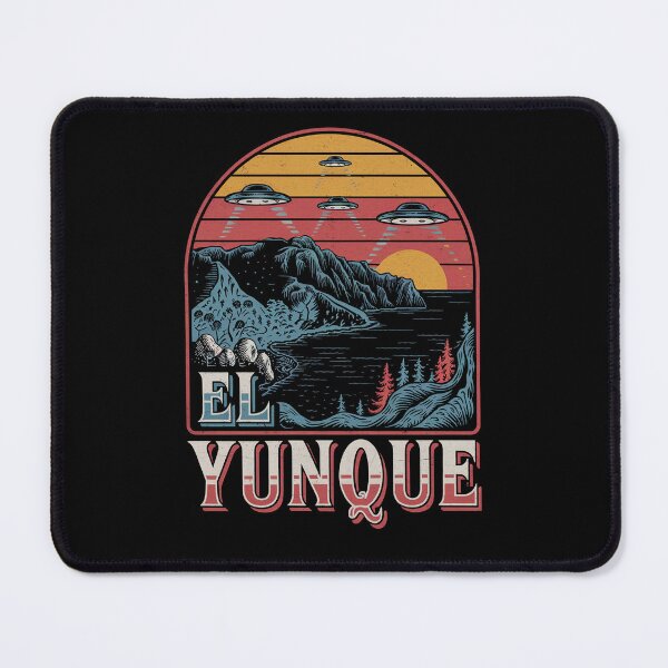 Item preview, El Yunque Rainforest UFO Puerto Rico National Forest Art designed and sold by Mystikos Art.