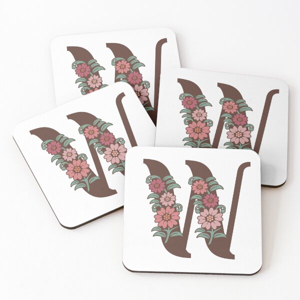 Item preview, Floral W Monogram designed and sold by DonnaRaquel.
