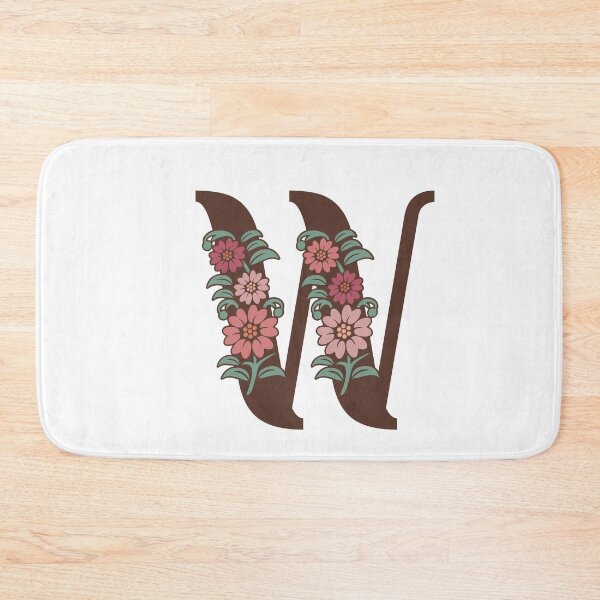 Item preview, Floral W Monogram designed and sold by DonnaRaquel.
