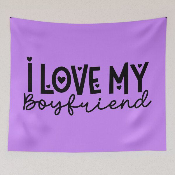 Item preview, I Love My Boyfriend  designed and sold by teslego-store.