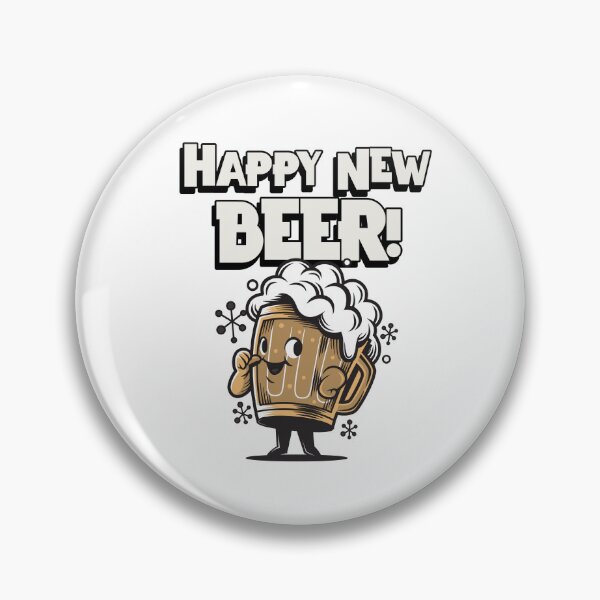 Item preview, Happy New Beer! pun design designed and sold by gentdesigns.
