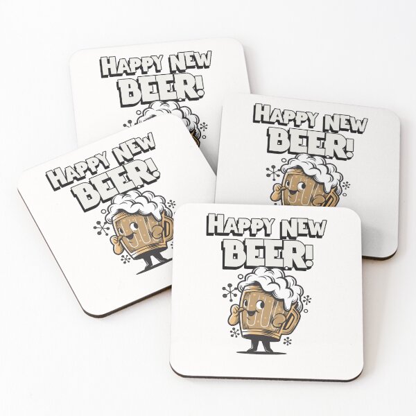 Item preview, Happy New Beer! pun design designed and sold by gentdesigns.
