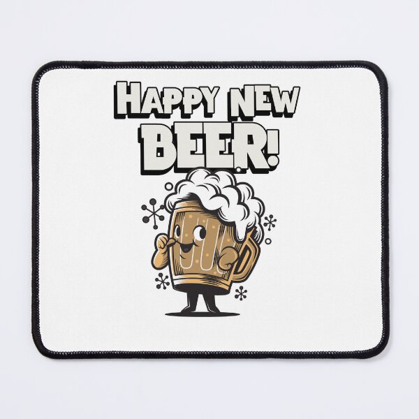 Item preview, Happy New Beer! pun design designed and sold by gentdesigns.