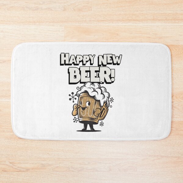Item preview, Happy New Beer! pun design designed and sold by gentdesigns.