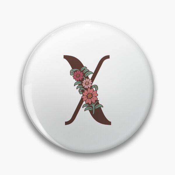 Item preview, Floral X Monogram designed and sold by DonnaRaquel.