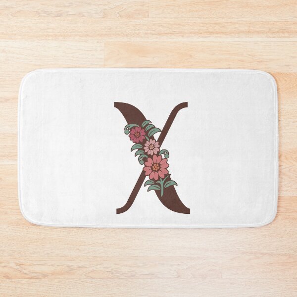 Item preview, Floral X Monogram designed and sold by DonnaRaquel.