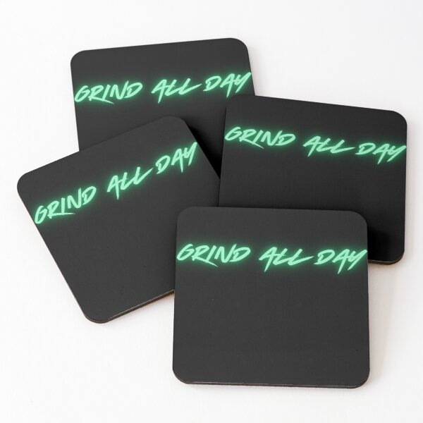 Item preview, Grind All Day Marvelous Superhero Inspirational Text Affirmation Mantra Green designed and sold by Melan Designs.