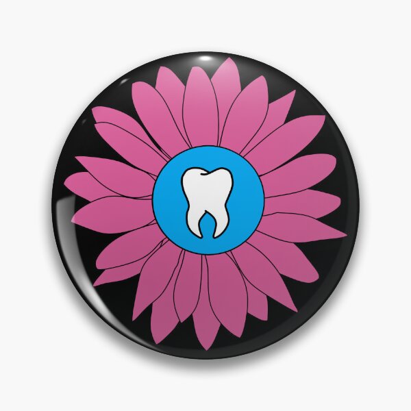 Item preview, Pink Flower Tooth designed and sold by thehippiehygienist.