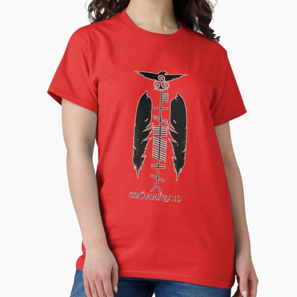 Vista previa del artículo con la obra «La Morrigan en Ogham», diseñado y vendido por Raven-Hearth.