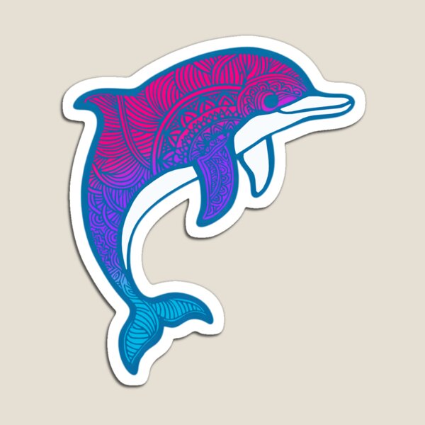 Item preview, Androgynous Pride Mandala Dolphin  designed and sold by Travelslightly.