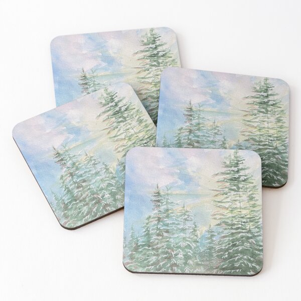 Item preview, Shining Pines Watercolor Painting designed and sold by sullivaander.