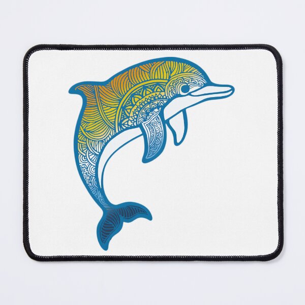 Item preview, AroAce Pride Mandala Dolphin  designed and sold by Travelslightly.