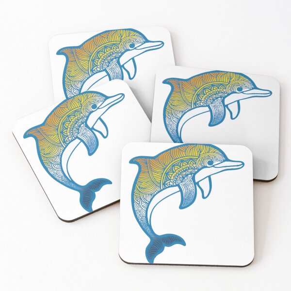 Item preview, AroAce Pride Mandala Dolphin  designed and sold by Travelslightly.