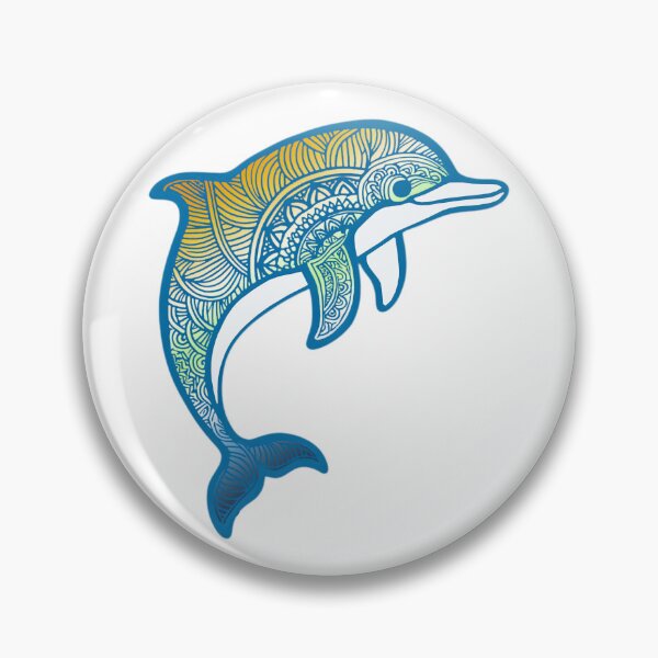 Item preview, AroAce Agender Pride Mandala Dolphin  designed and sold by Travelslightly.