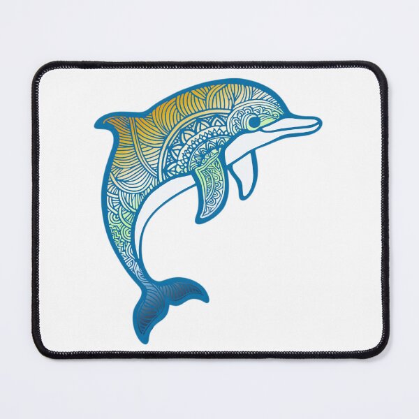 Item preview, AroAce Agender Pride Mandala Dolphin designed and sold by Travelslightly.