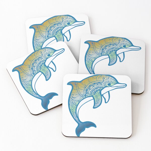 Item preview, AroAce Agender Pride Mandala Dolphin  designed and sold by Travelslightly.
