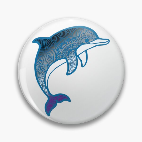 Item preview, Asexual Pride Mandala Dolphin  designed and sold by Travelslightly.