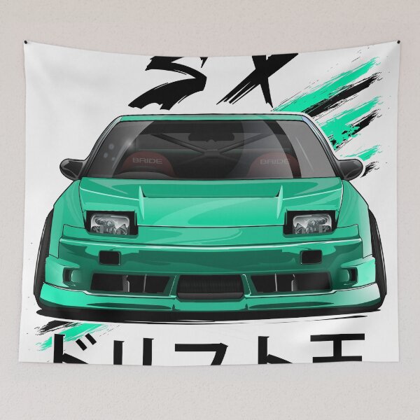 Item preview, Nissan 180SX S13 (Turquoise) designed and sold by Osman Çetin Yapıcı.