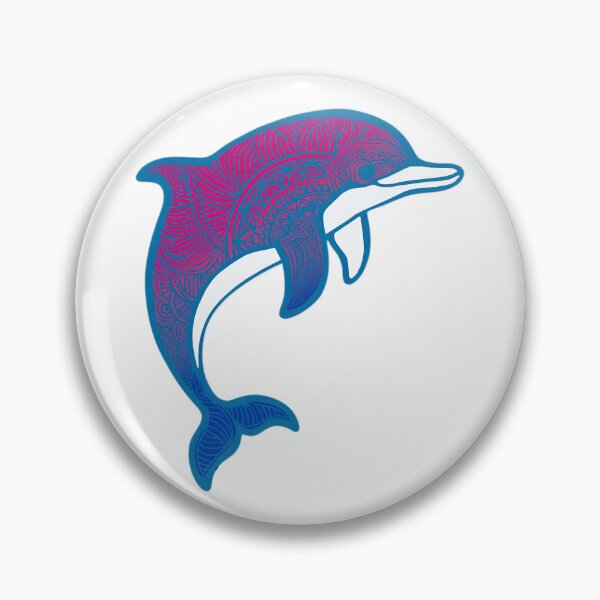 Item preview, Bisexual Pride Mandala Dolphin  designed and sold by Travelslightly.